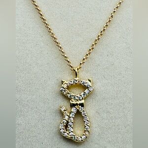 Kate Spade Jazz Things Up Pave Cat Pendant Necklace
NEW